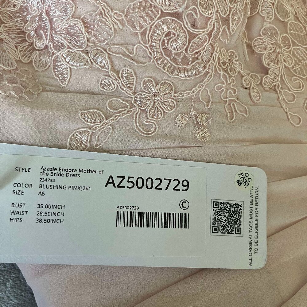 Azazie Endora Mother of the Bride Dress - Blushing Pink